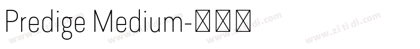 Predige Medium字体转换